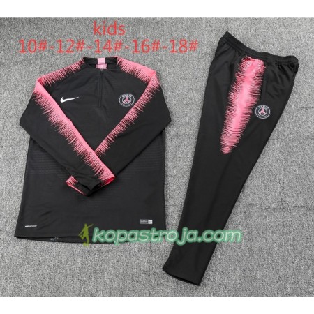 PSG Barn Tränings Sweatshirtställ Svart Rosa 2018/19